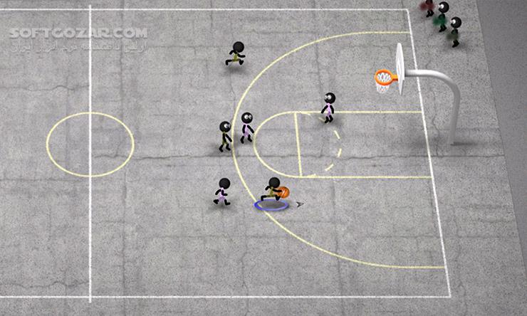 دانلود Stickman Basketball 2.1 for Android +2.3 - دانلود بسکتبال آدمک ها برای اندروید - سافت گذر