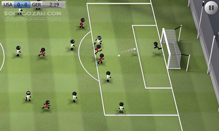 دانلود Stickman Soccer 2018 2.3.3 for Andrid +2.3 - دانلود فوتبال آدمک ها برای اندروید - سافت گذر
