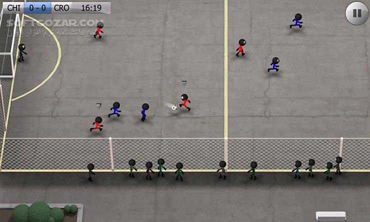 دانلود Stickman Soccer 2018 2.3.3 for Andrid +2.3 - دانلود فوتبال آدمک ها برای اندروید - سافت گذر
