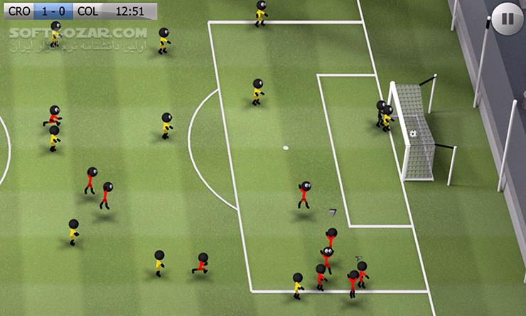 دانلود Stickman Soccer 2018 2.3.3 for Andrid +2.3 - دانلود فوتبال آدمک ها برای اندروید - سافت گذر