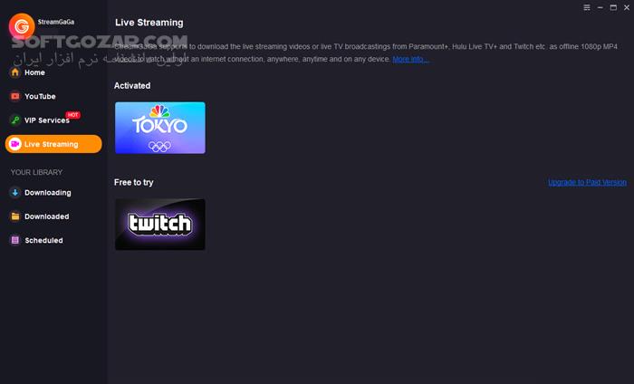 دانلود StreamGaGa 1.2.1.5 - دانلود دانلودکننده ویدئو و آهنگ - سافت گذر