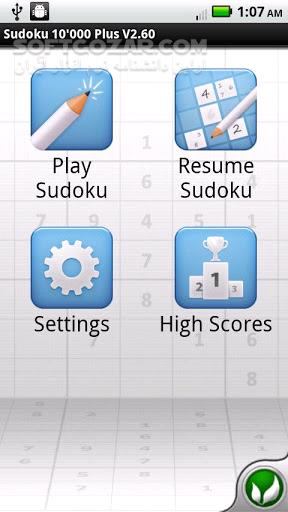 Sudoku 10000 Plus 10 6 20 for Android 4 1 تصاویر نرم افزار  - سافت گذر