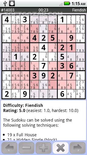 Sudoku 10000 Plus 10 6 20 for Android 4 1 تصاویر نرم افزار  - سافت گذر