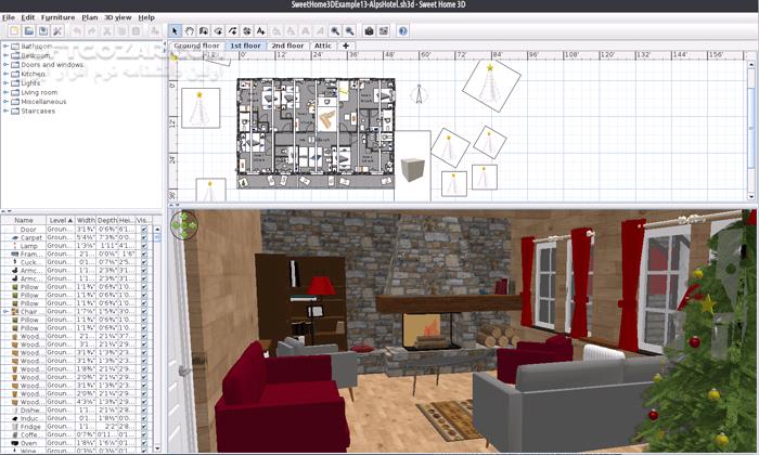 دانلود Sweet Home 3D 7.5 - دانلود طراحی دکوراسیون - سافت گذر