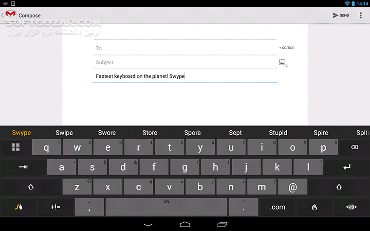 Swype Keyboard 3 2 4 3020400 50699 for Android 4 0 تصاویر نرم افزار  - سافت گذر