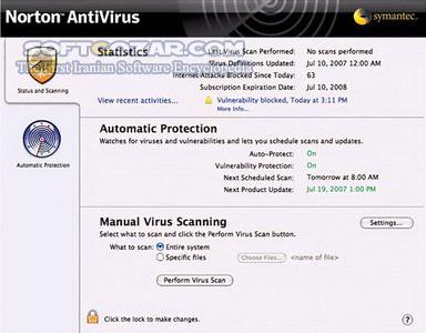 دانلود Symantec AntiVirus Corporate Edition 10.2.3 for Mac OS X - دانلود آنتی ویروس سیمانتک مک - سافت گذر