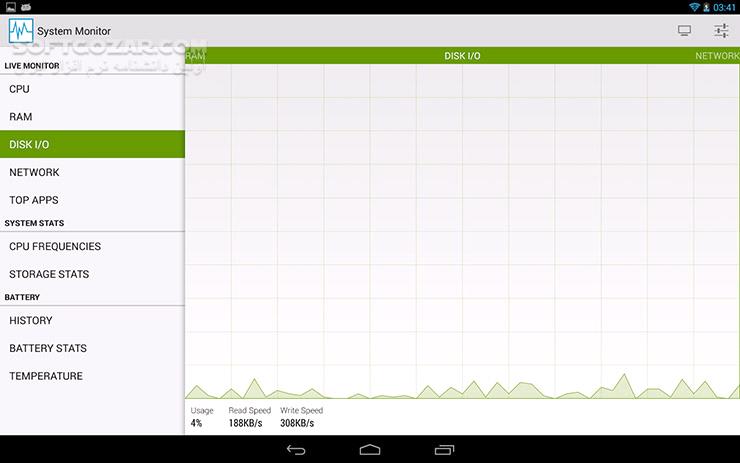 System Monitor 8 2 2 for Android 4 0 تصاویر نرم افزار  - سافت گذر