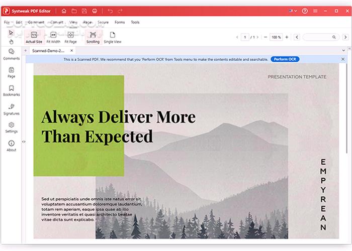 دانلود Systweak PDF Editor 1.0.0.4462 - دانلود ویرایش مستقیم فایل‌های پی‌دی‌اف - سافت گذر