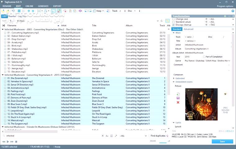 دانلود TagScanner 6.1.19 + Portable - دانلود ویرایش فایل‌ های صوتی تگ اسکنر - سافت گذر