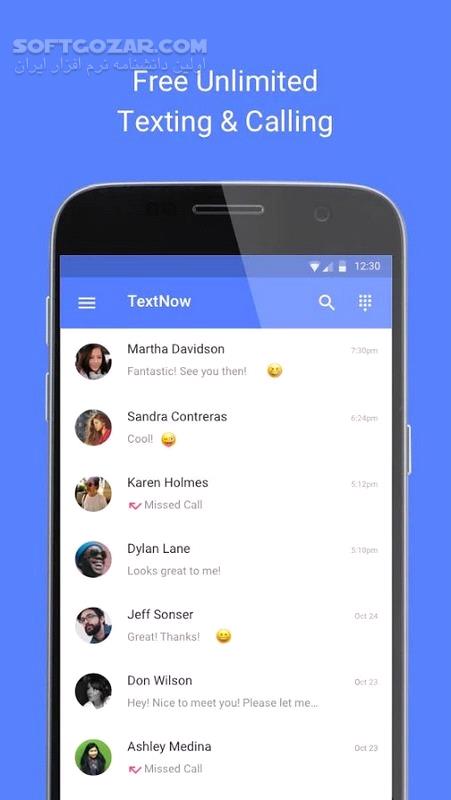 دانلود TextNow Free US Calls & Texts 21.42.0.0 for Android +6.0 - دانلود شماره مجازی برای اندروید - سافت گذر