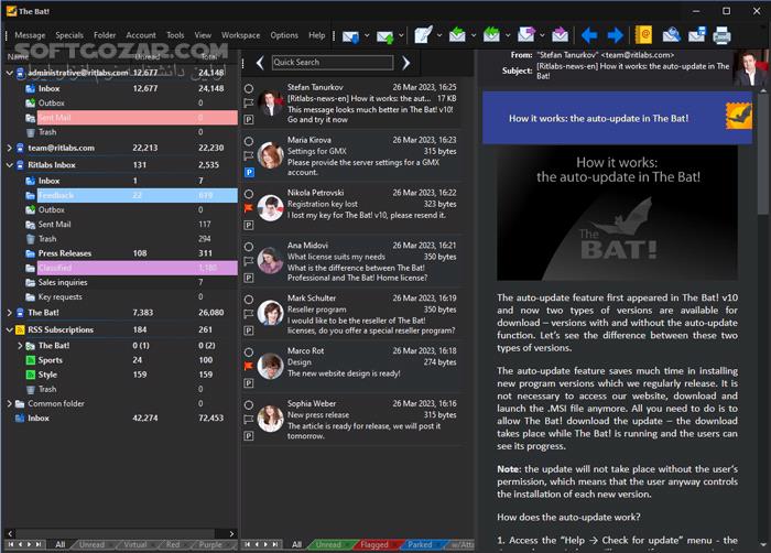 دانلود The Bat! Professional 11.3 Halloween Edition - دانلود مدیریت ایمیل ها - سافت گذر