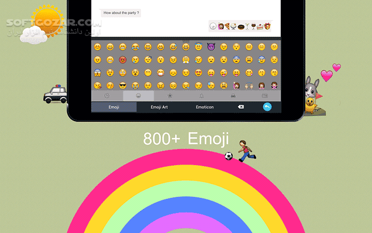 TouchPal Emoji Keyboard 7 0 9 1 for Android 4 0 تصاویر نرم افزار  - سافت گذر