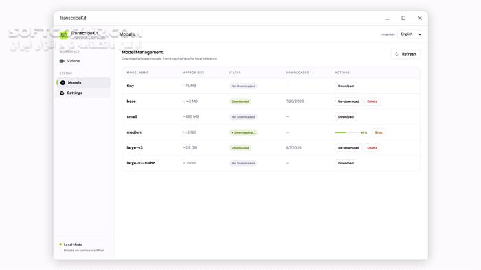 دانلود TranscribeKit 1.2.0 - دانلود تبدیل فایل‌های صوتی و ویدئویی به متن و زیرنویس‌ - سافت گذر