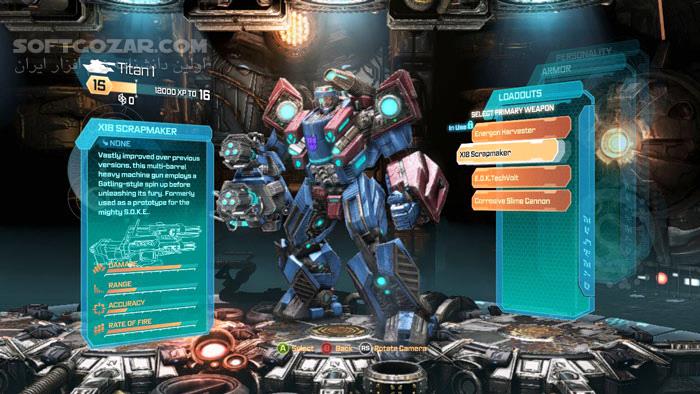Transformers Fall of Cybertron تصاویر نرم افزار  - سافت گذر