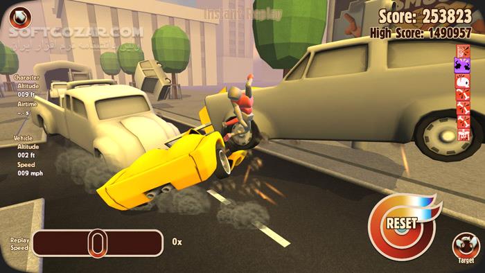 دانلود Turbo Dismount v1.7 - دانلود بازی سرعت و تصادف - سافت گذر