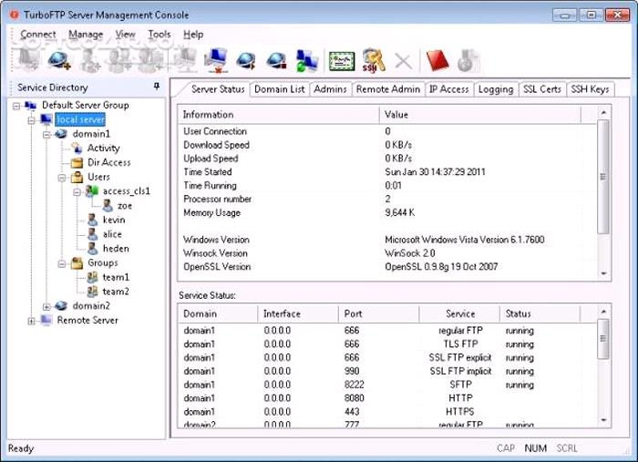 دانلود TurboFTP Server 4.42.2837 (x64) - دانلود مدیریت فایل‌ - سافت گذر