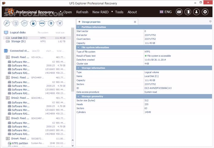 دانلود UFS Explorer Professional Recovery 10.11.1.7264 - دانلود بازیابی اطلاعات - سافت گذر