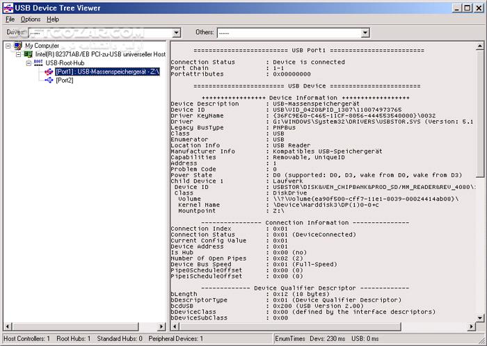 دانلود USB Device Tree Viewer 4.8.0 (مشاهده و تحلیل اطلاعات پورت‌های یواس‌بی) با لینک مستقیم و کرک معتبر