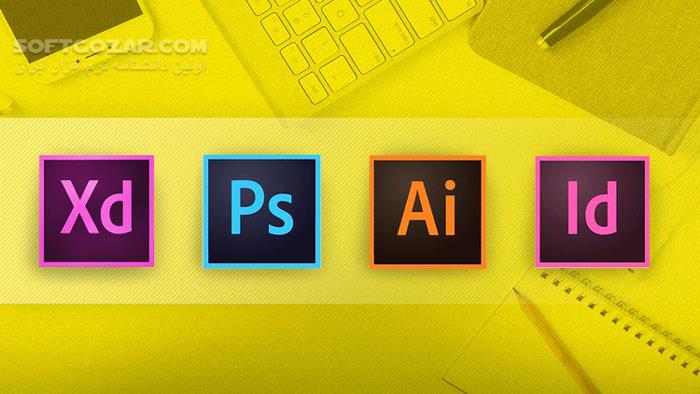 Udemy Adobe CC Masterclass Photoshop, Illustrator, XD InDesign تصاویر نرم افزار  - سافت گذر