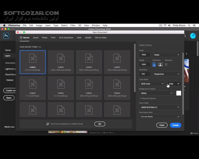 دانلود Udemy - Adobe Photoshop CC: A Beginner to Advanced Photoshop Course - دانلود دوره آموزش کامل فتوشاپ - سافت گذر