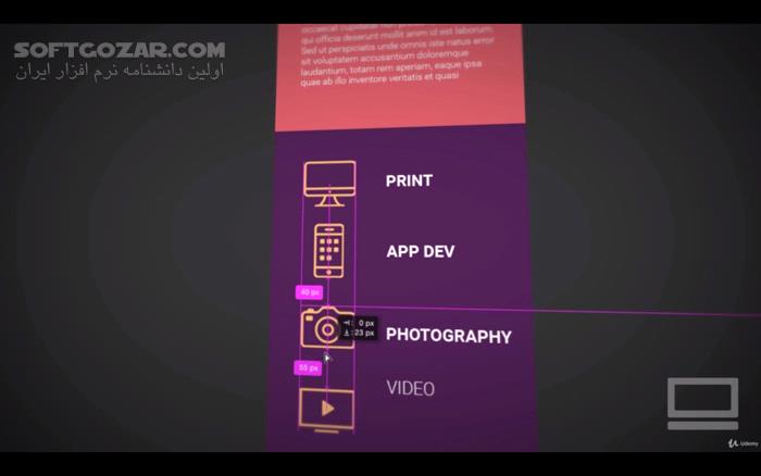 Adobe Photoshop CC Web Design, Responsive Design UI تصاویر نرم افزار  - سافت گذر