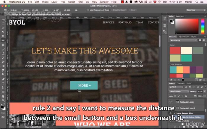 Adobe Photoshop CC Web Design, Responsive Design UI تصاویر نرم افزار  - سافت گذر
