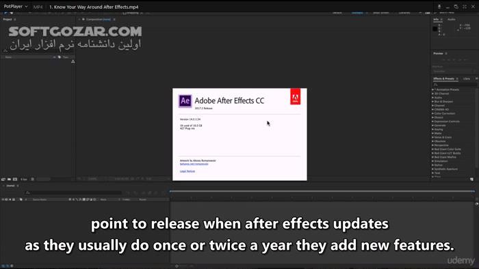 دانلود Udemy - After Effects CC Masterclass - Complete After Effects Course - دانلود آموزش افتر افکت - سافت گذر