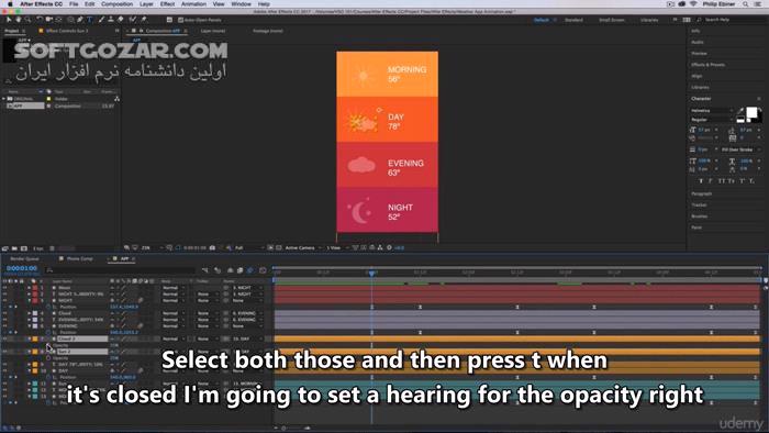 دانلود Udemy - After Effects CC Masterclass - Complete After Effects Course - دانلود آموزش افتر افکت - سافت گذر