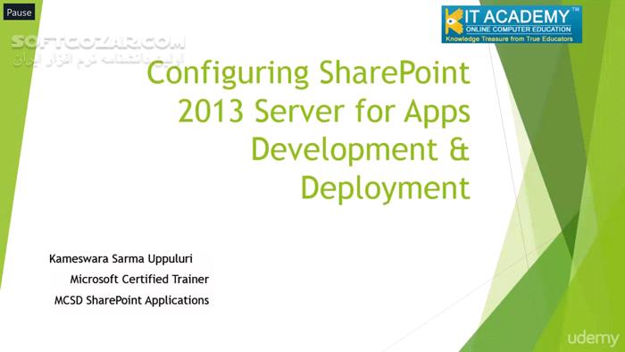دانلود Udemy - Configuring SharePoint 2013 Serve for Apps Development - دانلود Configuring SharePoint 2013 Serve for Apps Development - سافت گذر