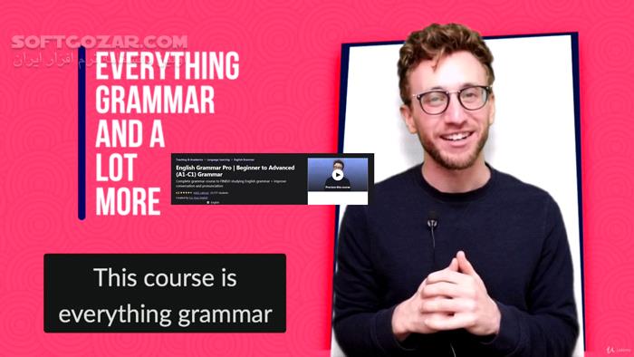 Udemy English Grammar Pro Beginner to Advanced (A1 C1) Grammar تصاویر نرم افزار  - سافت گذر