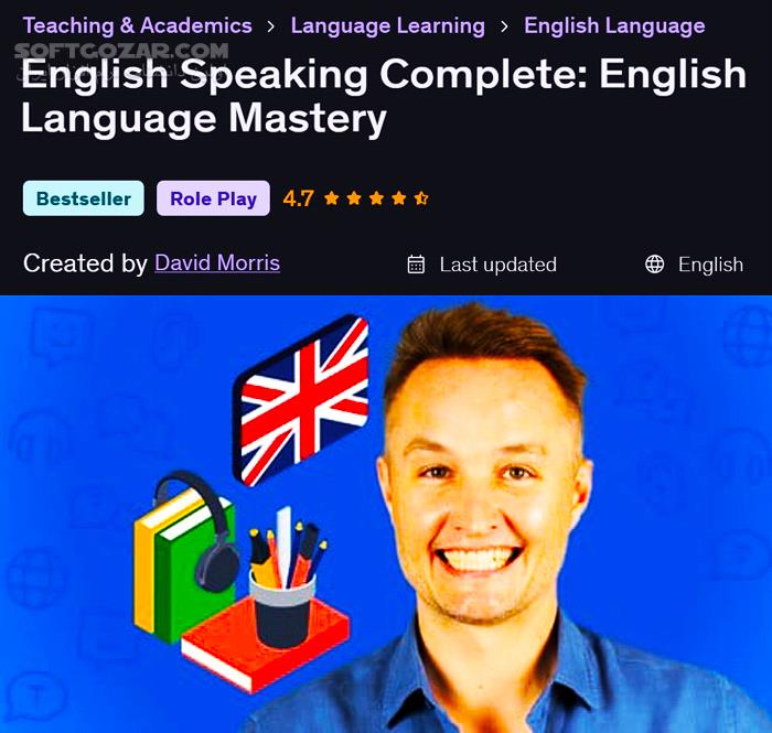دانلود Udemy - English Speaking Complete: English Language Mastery - دانلود آموزش کامل زبان انگلیسی - سافت گذر