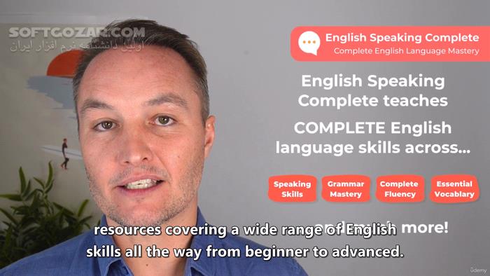 دانلود Udemy - English Speaking Complete: English Language Mastery - دانلود آموزش کامل زبان انگلیسی - سافت گذر