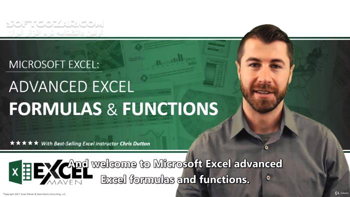 Udemy Microsoft Excel Advanced Excel Formulas Functions تصاویر نرم افزار  - سافت گذر