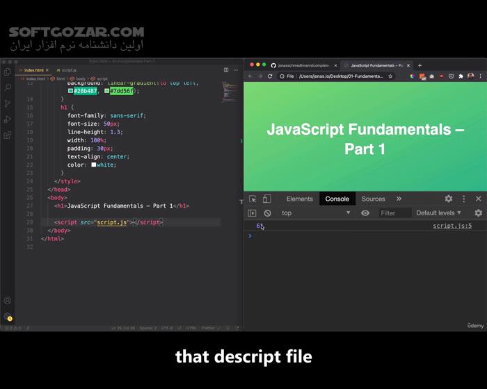 !Udemy The Complete JavaScript Course 2022 From Zero to Expert تصاویر نرم افزار  - سافت گذر