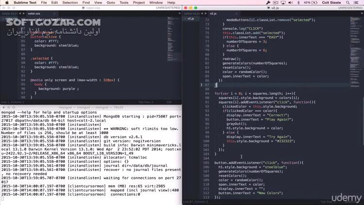 Udemy The Web Developer Bootcamp 2022 تصاویر نرم افزار  - سافت گذر