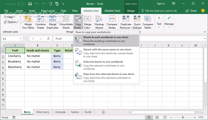 دانلود Ablebits Ultimate Suite for Excel Business Edition 2024.1.3443.1616 - دانلود آلتیمیت سوئیت برای اکسل - سافت گذر