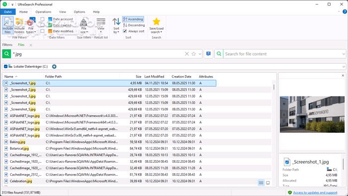 دانلود UltraSearch Pro 4.8.2.1182 - دانلود جستجوی فایل - سافت گذر