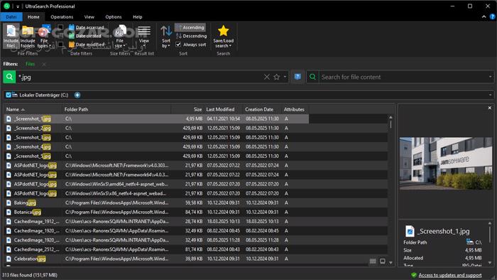 دانلود UltraSearch Pro 4.8.2.1182 - دانلود جستجوی فایل - سافت گذر