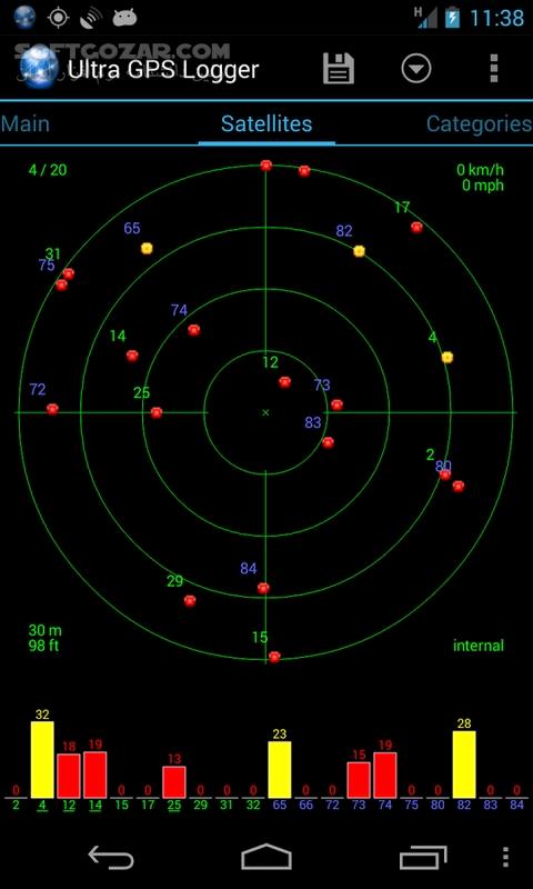 دانلود Ultra GPS Logger 3.196 for Android +9.0 - دانلود ردیاب جی پی اس برای اندروید - سافت گذر