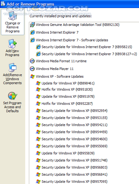 All Updates for Windows XP SP3 February 2011 تصاویر نرم افزار  - سافت گذر