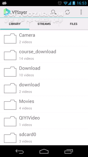 دانلود VPlayer 4.1 for Android +2.3 - دانلود پلیر تصویری وی پلیر برای اندروید - سافت گذر