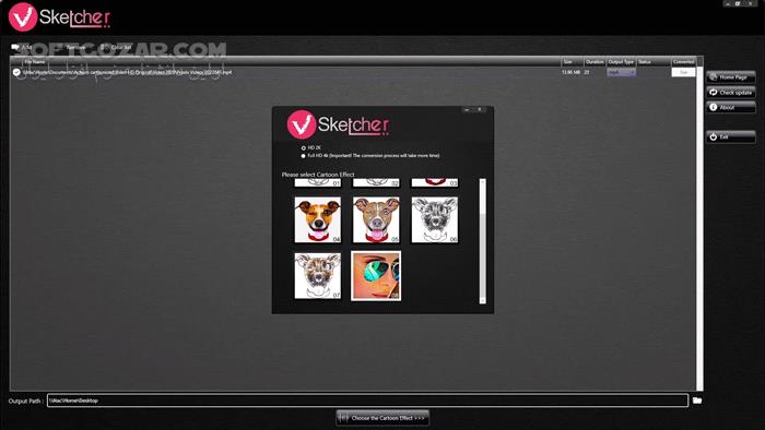 دانلود VSketcher 1.3.4 - دانلود تبدیل فیلم به کارتون - سافت گذر