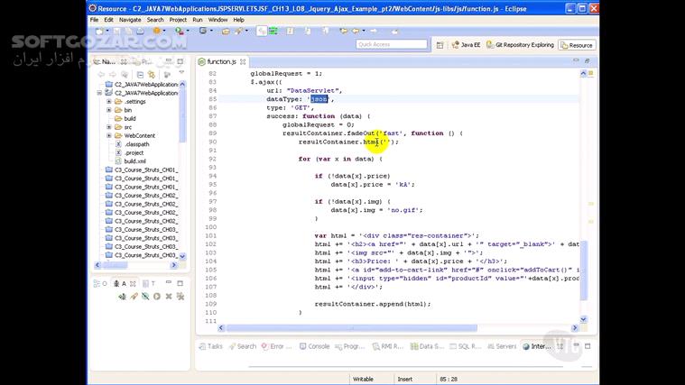 VTC Java 7 Web Applications (Servlets, JSP, JSF) Course تصاویر نرم افزار  - سافت گذر