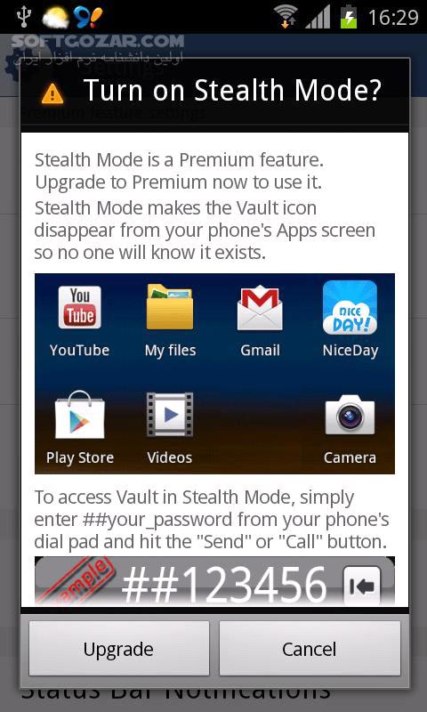 دانلود VideoVault 5.2.2 for Android - دانلود رمز گذاری برنامه ها، تصاویر، ویدئوها، پیام ها. برای اندروید - سافت گذر