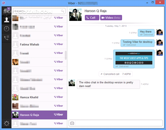 Viber Desktop Free Calls Messages 20 1 0 Win Mac Linux تصاویر نرم افزار  - سافت گذر