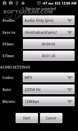 دانلود Video Converter Android 1.6.1 + Codec for Android +2.3 - دانلود نرم افزار قدرتمند تبدیل فرمت تصویری به همراه کدک ها برای اندروید - سافت گذر