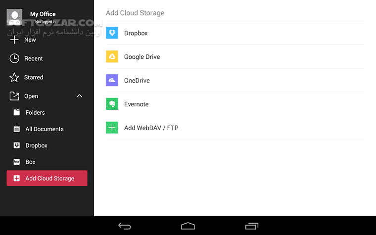 دانلود Kingsoft WPS Office + PDF 18.16.1 for Android +5.0 - دانلود آفیس با فونت فارسی برای اندروید - سافت گذر