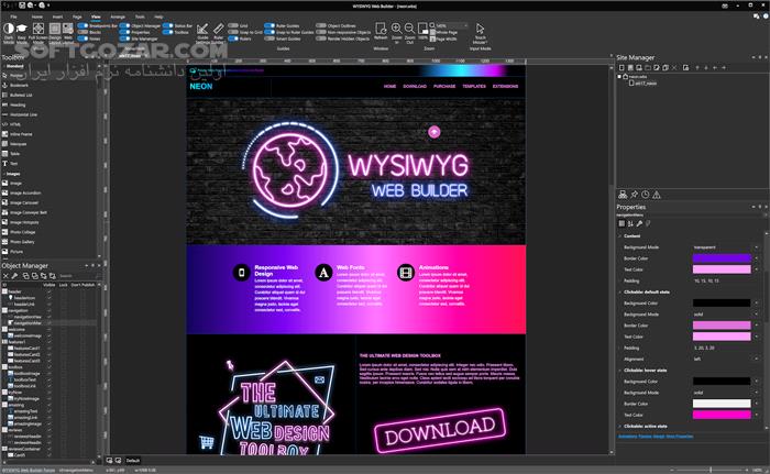 دانلود WYSIWYG Web Builder 20.0.5 - دانلود طراحی سایت بدون کدنویسی - سافت گذر