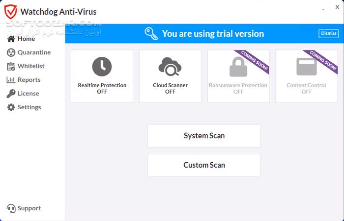 دانلود Watchdog Anti-Virus 1.7.567 - دانلود آنتی ‌ویروس قوی برای ویندوز - سافت گذر