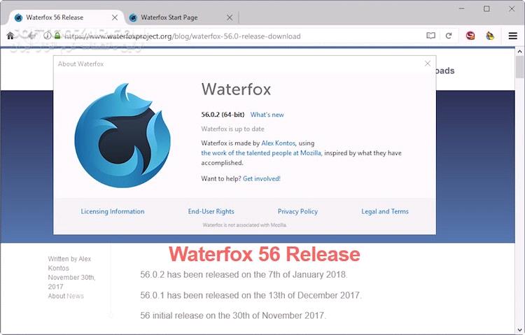 Waterfox G6 0 Win Mac Linux Portable Classic تصاویر نرم افزار  - سافت گذر